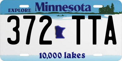 MN license plate 372TTA