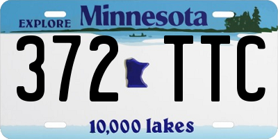 MN license plate 372TTC