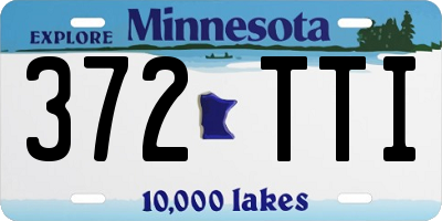 MN license plate 372TTI