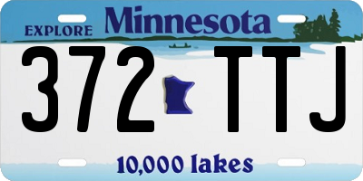 MN license plate 372TTJ