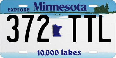 MN license plate 372TTL