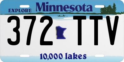 MN license plate 372TTV