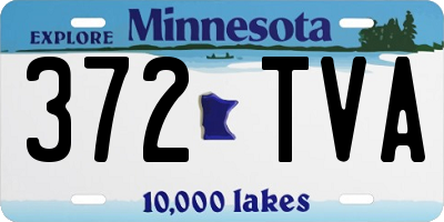 MN license plate 372TVA