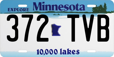 MN license plate 372TVB