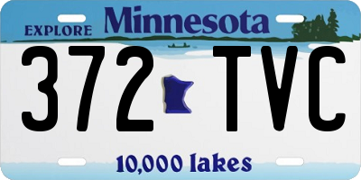 MN license plate 372TVC