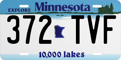 MN license plate 372TVF