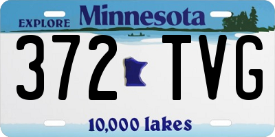 MN license plate 372TVG