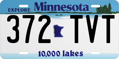 MN license plate 372TVT