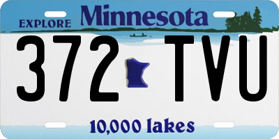MN license plate 372TVU