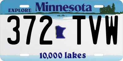 MN license plate 372TVW