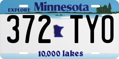 MN license plate 372TYO