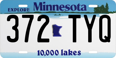 MN license plate 372TYQ