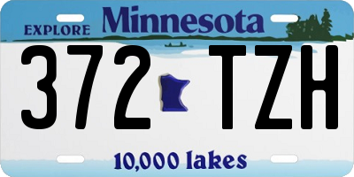 MN license plate 372TZH