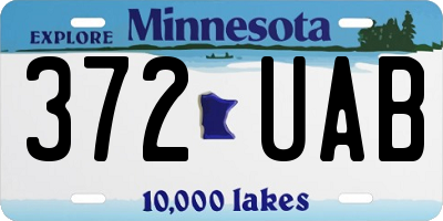 MN license plate 372UAB