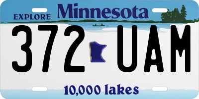MN license plate 372UAM