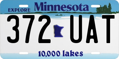 MN license plate 372UAT