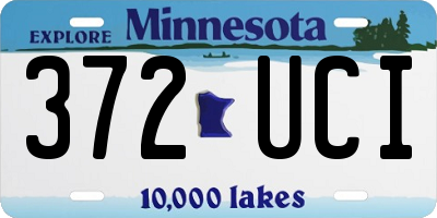 MN license plate 372UCI