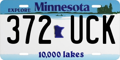 MN license plate 372UCK