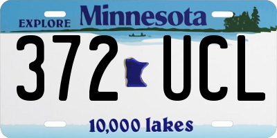 MN license plate 372UCL