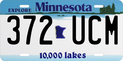 MN license plate 372UCM
