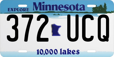 MN license plate 372UCQ