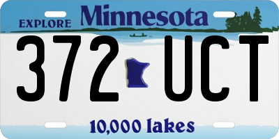 MN license plate 372UCT