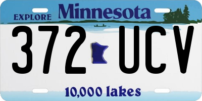 MN license plate 372UCV