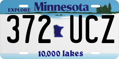 MN license plate 372UCZ