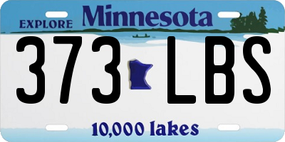 MN license plate 373LBS