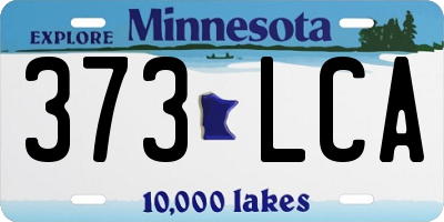 MN license plate 373LCA