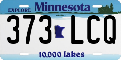 MN license plate 373LCQ