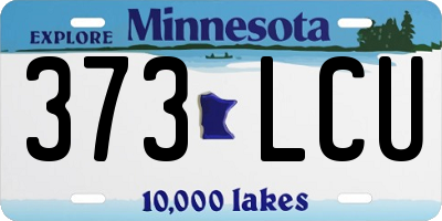 MN license plate 373LCU