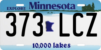 MN license plate 373LCZ