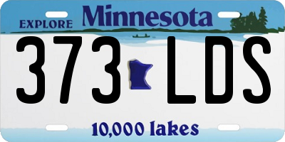 MN license plate 373LDS