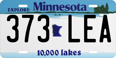 MN license plate 373LEA
