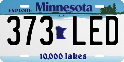 MN license plate 373LED