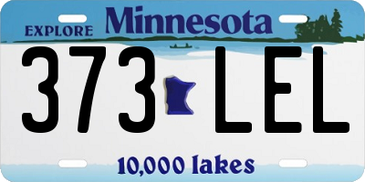MN license plate 373LEL