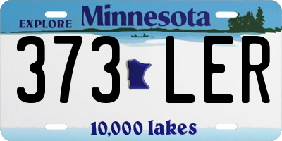 MN license plate 373LER