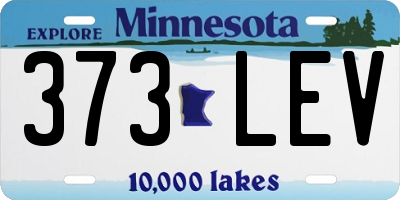 MN license plate 373LEV