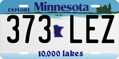 MN license plate 373LEZ