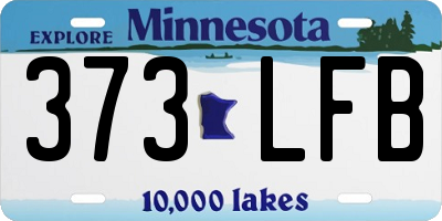 MN license plate 373LFB