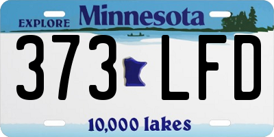 MN license plate 373LFD