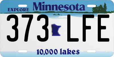 MN license plate 373LFE