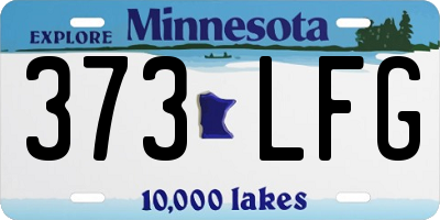 MN license plate 373LFG