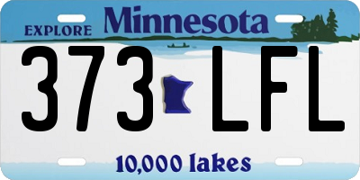 MN license plate 373LFL