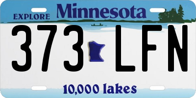 MN license plate 373LFN