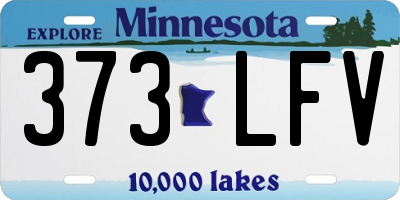 MN license plate 373LFV