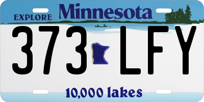 MN license plate 373LFY