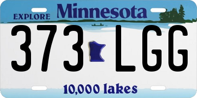 MN license plate 373LGG