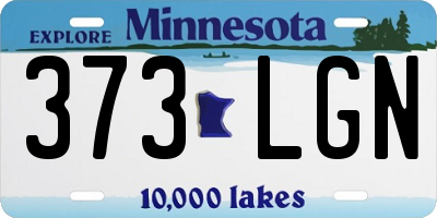 MN license plate 373LGN
